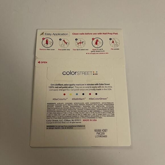 NWT Color Street "Havana Honey" Nail Strips - Picture 3 of 5